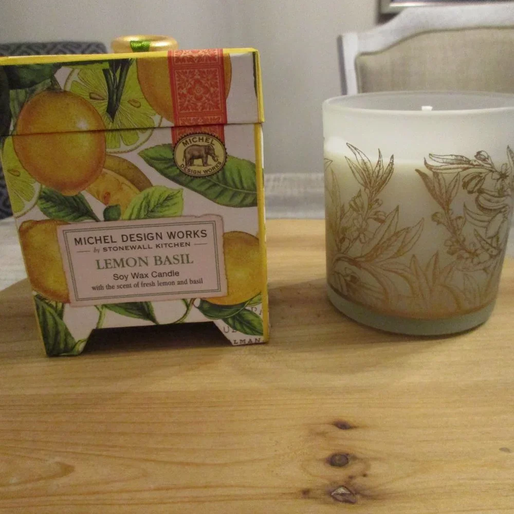 Michel Design Works Lemon Basil Soy Wax Candle